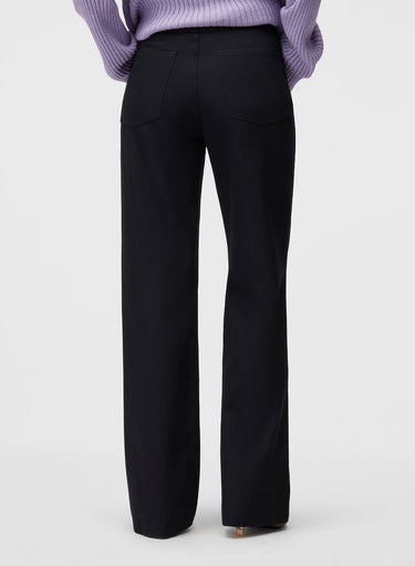 Retori Wide Leg Denim Pants Navy - Ready To Wear - Luxury Trousers for Women - Back