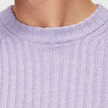 Retori Ribbed Crewneck Iris - Knitwear - Luxury Sweaters for Men and Women - Detail Neck