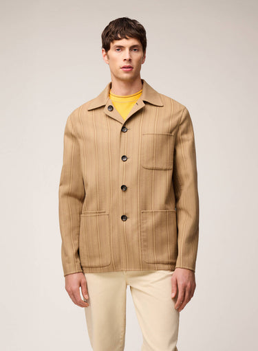 OVERSHIRT DOUBLE RIGATA REVERSIBILE