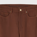 Retori Wide Leg Denim Pants Clay - Ready To Wear - Luxury Trousers for Women - Detail