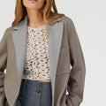 Retori Cardi Blazer Taupe And Grey - Ready To Wear - Luxury Coats & Jackets for Women - Detail