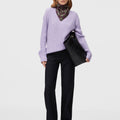Retori Wide Leg Denim Pants Navy - Ready To Wear - Luxury Trousers for Women - Full Model