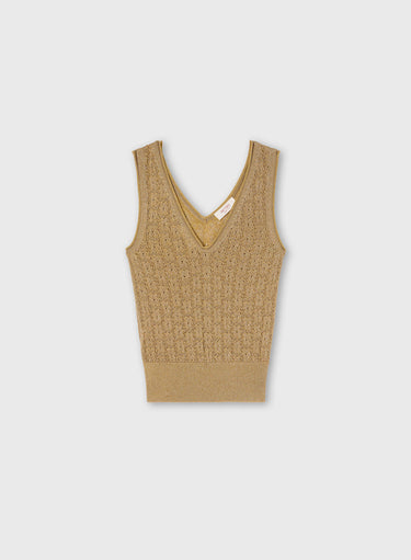 LUREX JACQUARD KNIT TOP