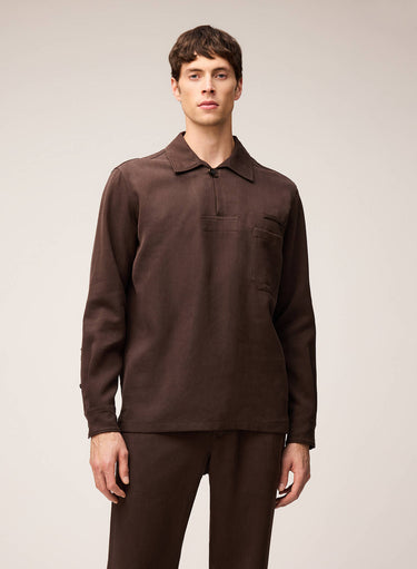 CAMICIA IN LINO MANO PESCA