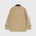Retori Field Jacket With Leather Details Sand And Chocolate - Ready To Wear - Luxury Coats & Jackets for Men - Back