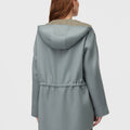 Retori Double Rope Reversible Parka Sage And Grey - Ready To Wear - Luxury Parkas for Women - Reversed Back
