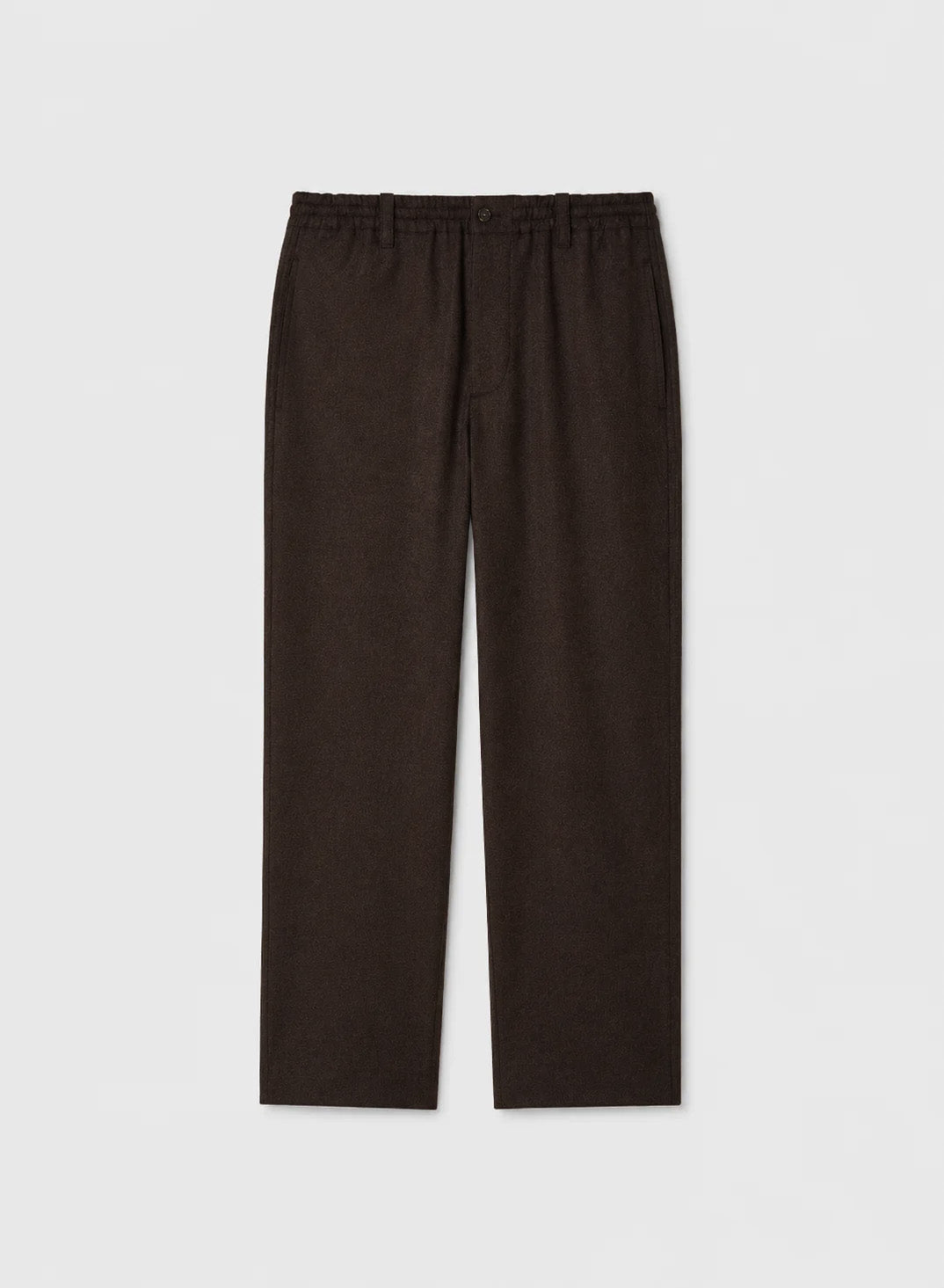 FLANNEL LEISURE PANTS WITH DRAWSTRINGS