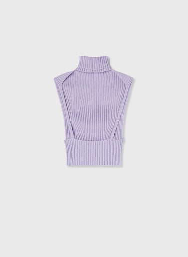 Retori Ribbed Top Iris - Knitwear - Luxury Sweaters for Women - Back