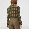 Retori Check Rollneck Green - Ready To Wear - Luxury Sweaters for Women - Back