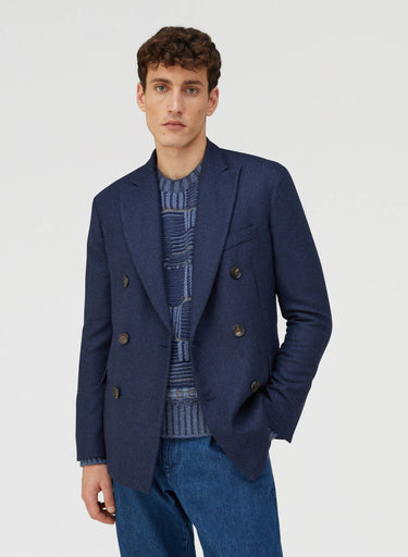 Retori Double Breasted Peak Lapel Blazer Navy - Ready To Wear - Luxury Coats & Jackets for Men