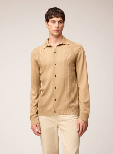 CARDIGAN IN MAGLIA CON MIX DI PUNTI
