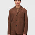 Retori Denim Single Breasted Blazer Clay - Ready To Wear - Luxury Coats & Jackets for Men - Front