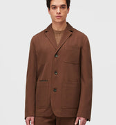 Retori Denim Single Breasted Blazer Clay - Ready To Wear - Luxury Coats & Jackets for Men - Front