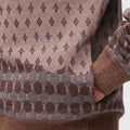 Retori Jacquard Cardigan Amaranto - Knitwear - Luxury Cardigans for Men - Detail