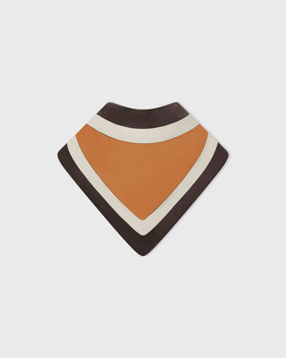 Retori Color Block Bandana Scarf Chocolate And Camel - Accessories - Luxury Scarves & Shawls for Men
