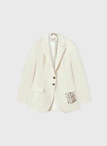 BLAZER CON TASCA RICAMATA