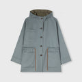 Retori Double Rope Reversible Parka Sage And Grey - Ready To Wear - Luxury Parkas for Women - Reversed Front