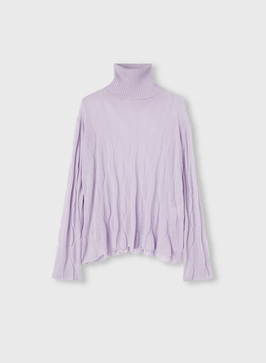 Retori Waves Turtleneck Iris - Knitwear - Luxury Sweaters for Women