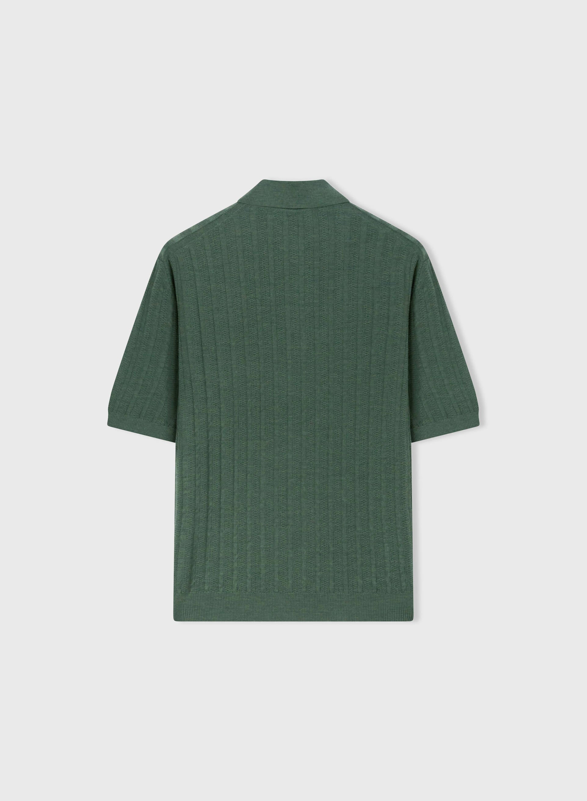 MINI CABLE POLO SHIRT GREEN