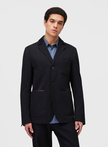 Retori Denim Single Breasted Blazer Navy - Ready To Wear - Luxury Coats & Jackets for Men - Front