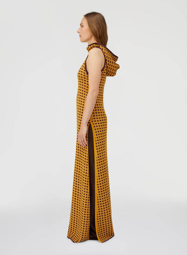 Retori Hooded Tunic Dress Yellow - Ready To Wear - Luxury Dresses for Women
