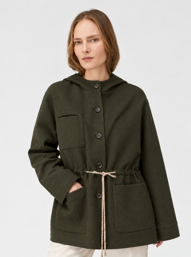 PARKA REVERSIBILE CON COULISSE