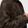 Retori Double Jacquard Reversible Overshirt Clay And Military Green - Ready To Wear - Luxury Overshirts for Men - Reversed Detail