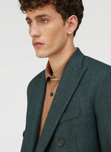 Retori Double Breasted Peak Lapel Blazer Green - Ready To Wear - Luxury Coats & Jackets for Men