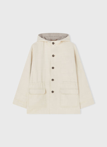 Retori Rope Reversible Parka Ivory And Natural - Ready To Wear - Luxury Parkas for Women