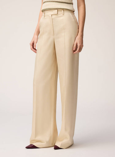 PANTALONI SARTORIALI IN SETA