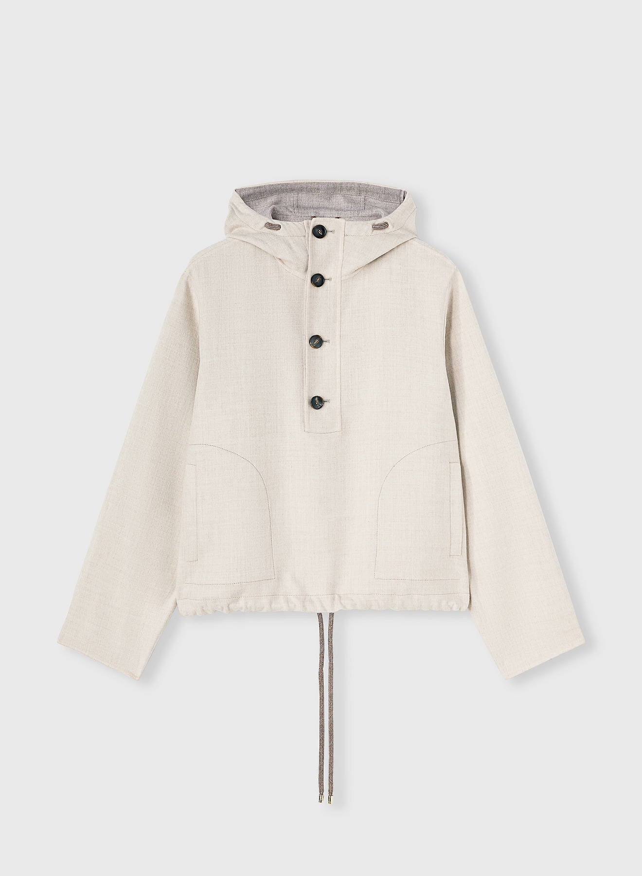 Retori Double Anorak Ivory And Natural - Ready To Wear - Luxury Parkas for Women