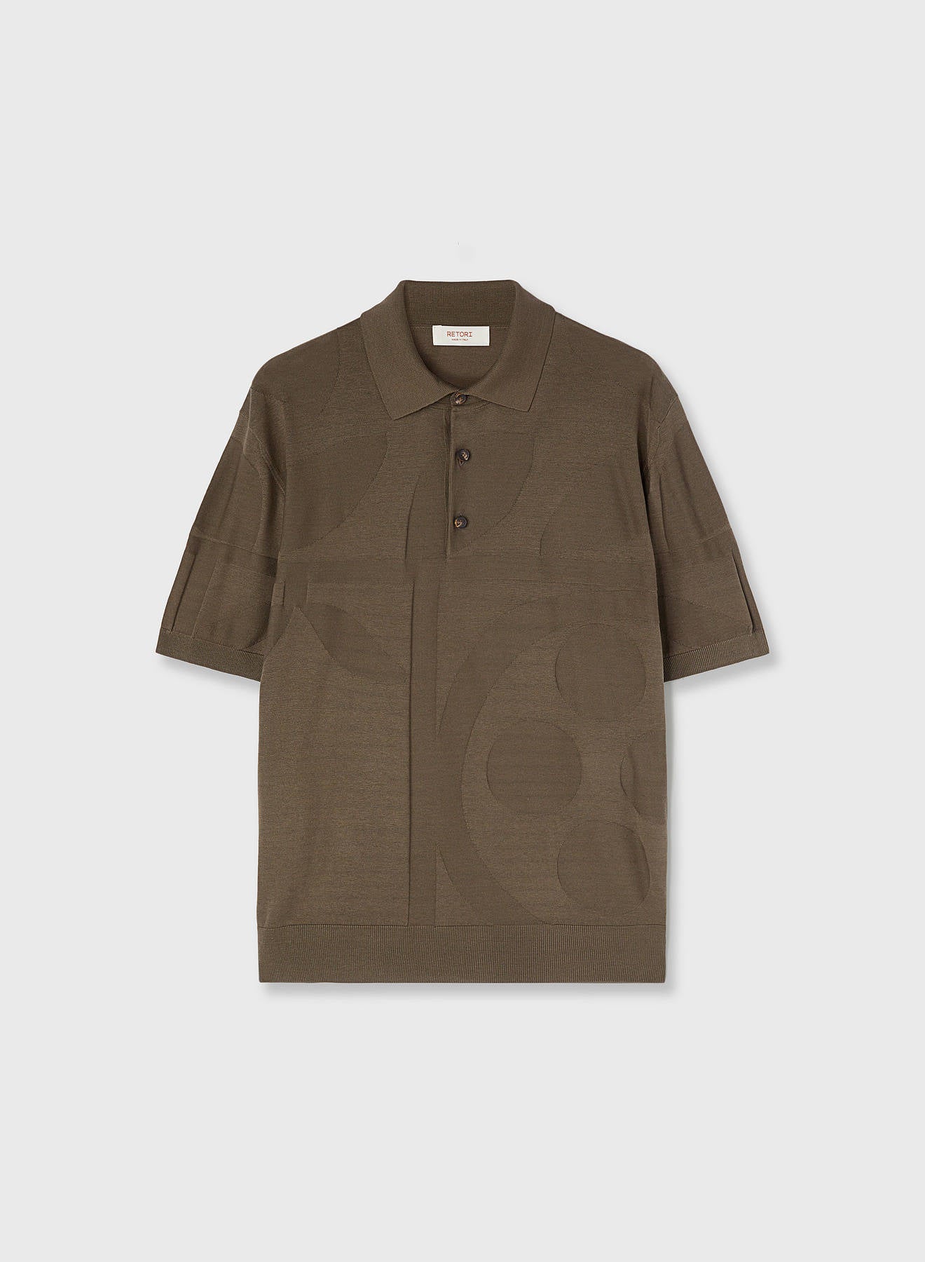 Retori Botanical Polo Military Green - Knitwear - Luxury Polos for Men