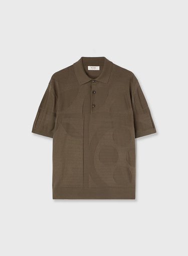 Retori Botanical Polo Military Green - Knitwear - Luxury Polos for Men