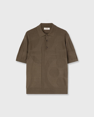 Retori Botanical Polo Military Green - Knitwear - Luxury Polos for Men