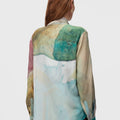 Retori Scarf Shirt Multicolor - Ready To Wear - Luxury Shirts for Women - Back Model