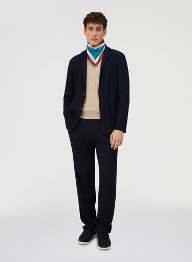 Retori Knitted Blazer Navy - Ready To Wear - Luxury Coats & Jackets for Men