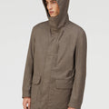 Retori Water Repellent Embroidered Natural Fiber Parka Beige - Ready To Wear - Luxury Parkas for Men