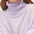 Retori Waves Turtleneck Iris - Knitwear - Luxury Sweaters for Women - Detail
