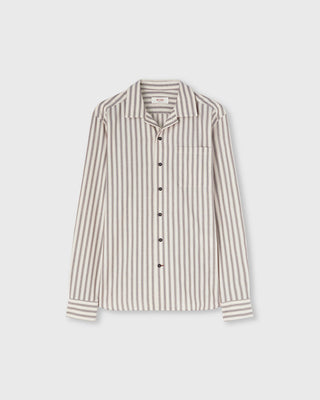 Retori Stripes Shirt With Patch Pocket Sand - Ready To Wear - Luxury Shirts for Men