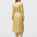 Retori Scarf Dress Pale Yellow - Ready To Wear - Luxury Dresses for Women - Back