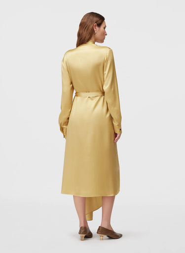Retori Scarf Dress Pale Yellow - Ready To Wear - Luxury Dresses for Women - Back