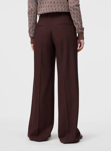 Retori Tailoring Pants Chocolate - Ready To Wear - Luxury Trousers for Women - Back Model