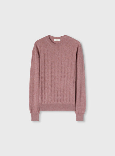 Retori Window Crewneck Rose - Knitwear - Luxury Sweaters for Men