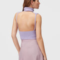 Retori Ribbed Top Iris - Knitwear - Luxury Sweaters for Women - Back Model