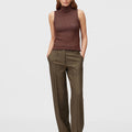 Retori Windows Turtleneck Chocolate, Clay And Iris - Knitwear - Luxury Sweaters for Women - Full Model