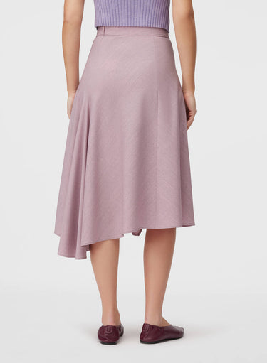 Retori Asymmetrical Skirt Iris - Ready To Wear - Luxury Skirts for Women - Back