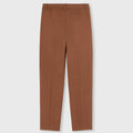 Retori Reversed Pleats Pants With Embroidery Clay - Ready To Wear - Luxury Trousers for Men - Back