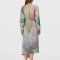 Retori Scarf Dress Multicolor - Ready To Wear - Luxury Dresses for Women - Back Model