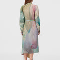 Retori Scarf Dress Multicolor - Ready To Wear - Luxury Dresses for Women - Back Model