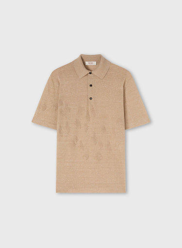 POLO IN MAGLIA CON DETTAGLIO JACQUARD